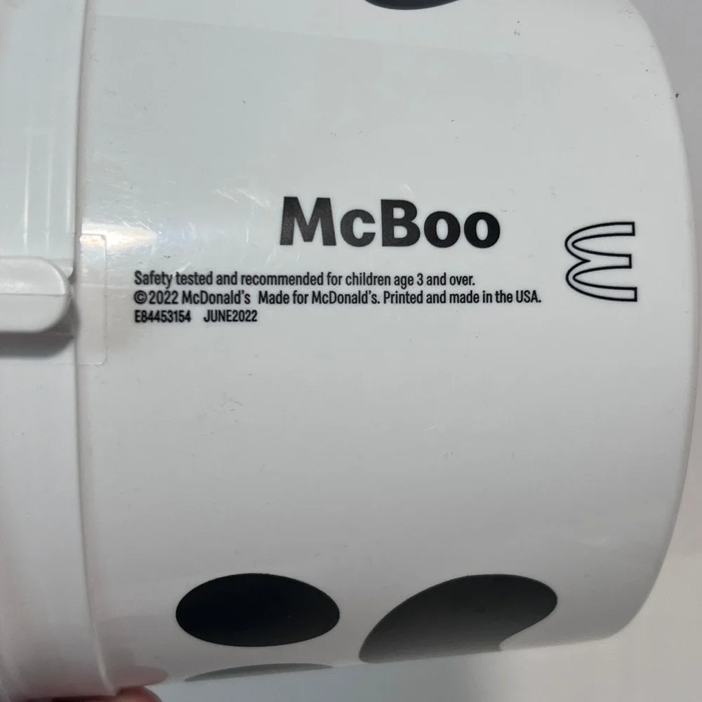 McDonalds white plastic